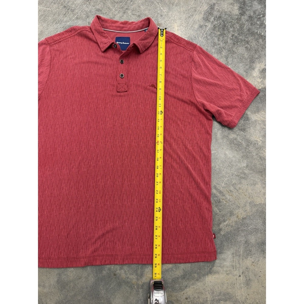 Tommy Bahama Men's‎ Short Sleeve Polo Size XL Red Modal Blend Vacation Golf - Picture 5 of 9